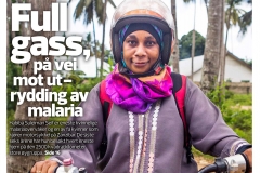 Cover story in Bistandsaktuelt: Zanzibar´s fight to eliminate Malaria